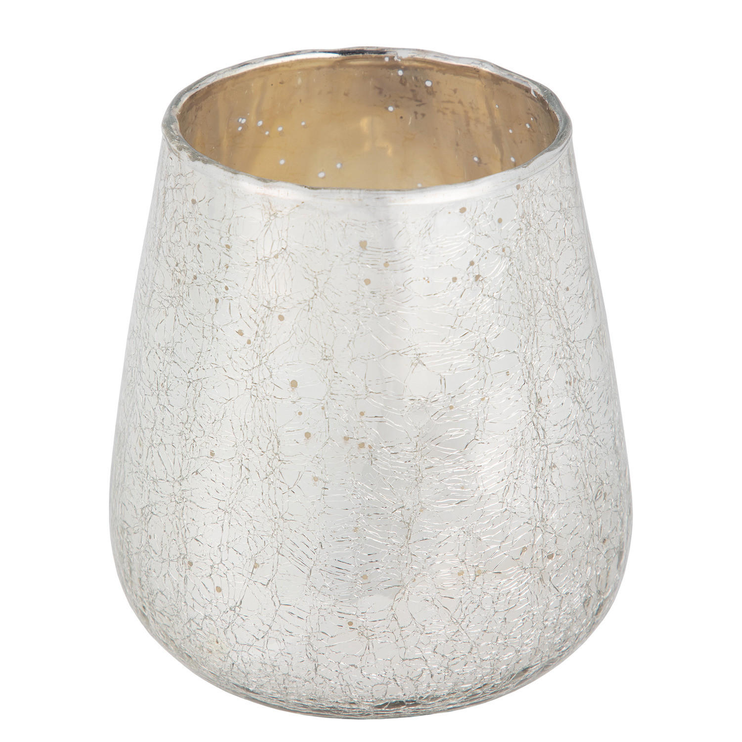 WINDLICHT Delight - Silberfarben, Glas (12/13/12cm) - Butlers