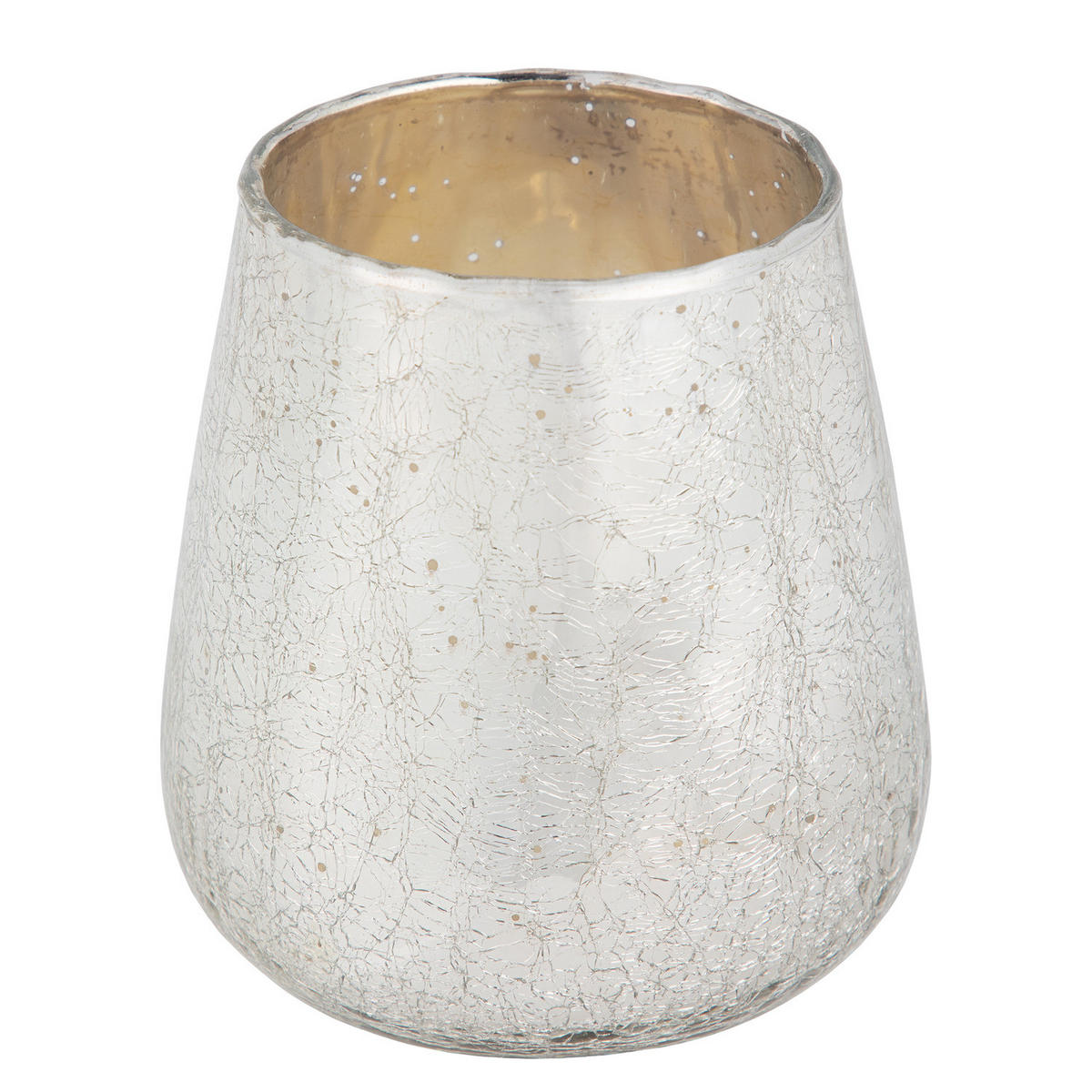 WINDLICHT Delight - Silberfarben, Glas (12/13/12cm) - Butlers