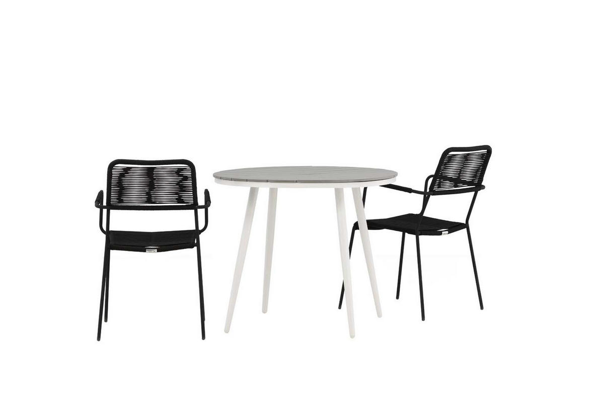 GARTENSET schwarz - Schwarz, Holzwerkstoff - ebuy24