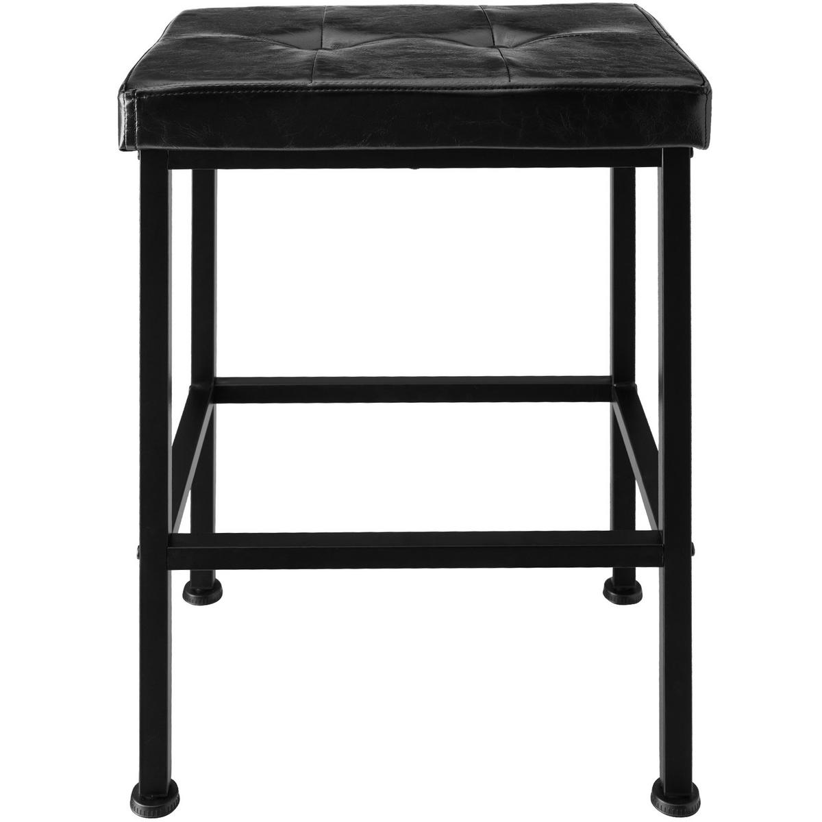 BARHOCKER 2er Set Bodie,Sitzhöhe 62 cm,schwarz - Schwarz, Holzwerkstoff (30/62/40cm) - tectake