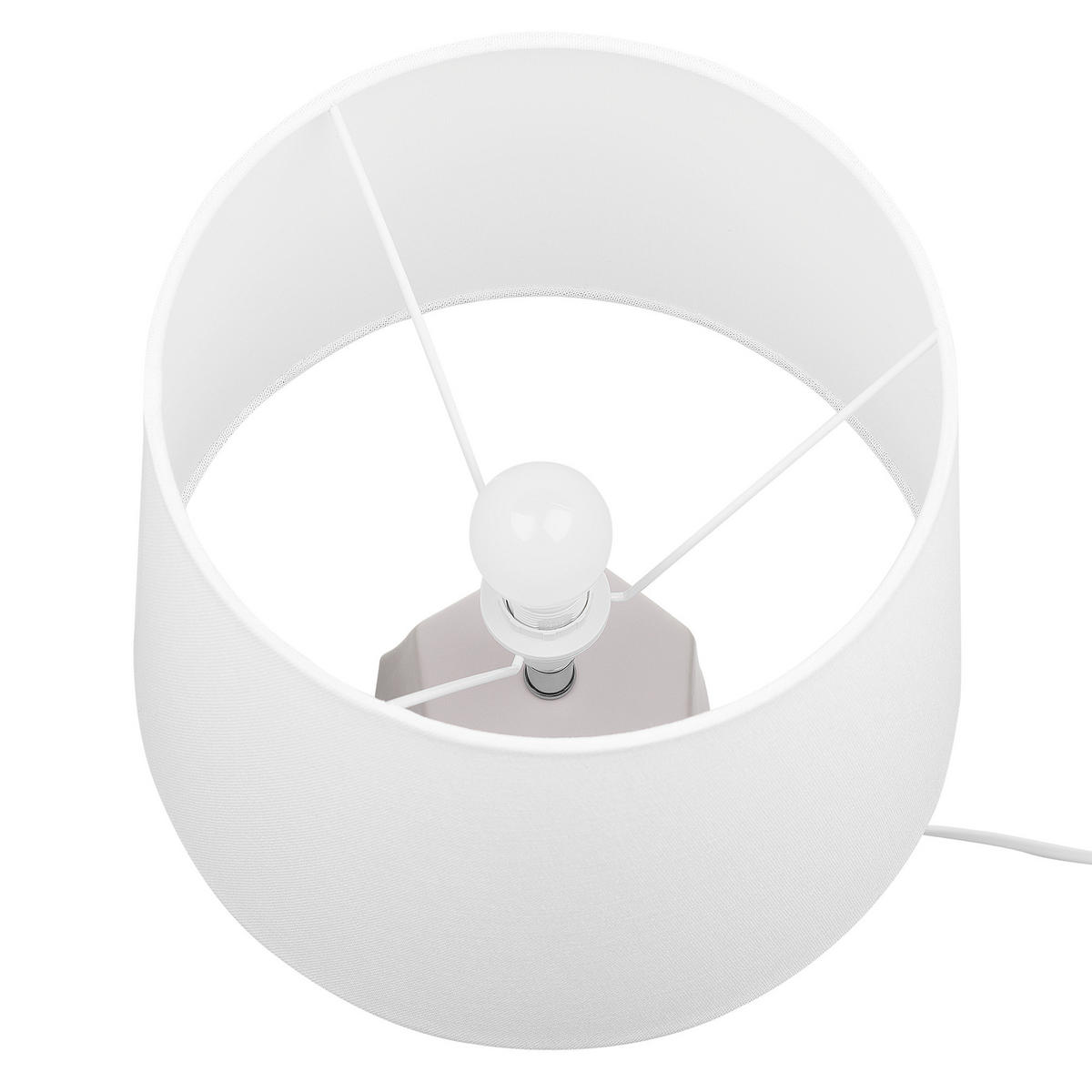 TISCHLAMPE Elia 28/28/43 cm - Pink, Keramik (28/28/43cm) - Beliani