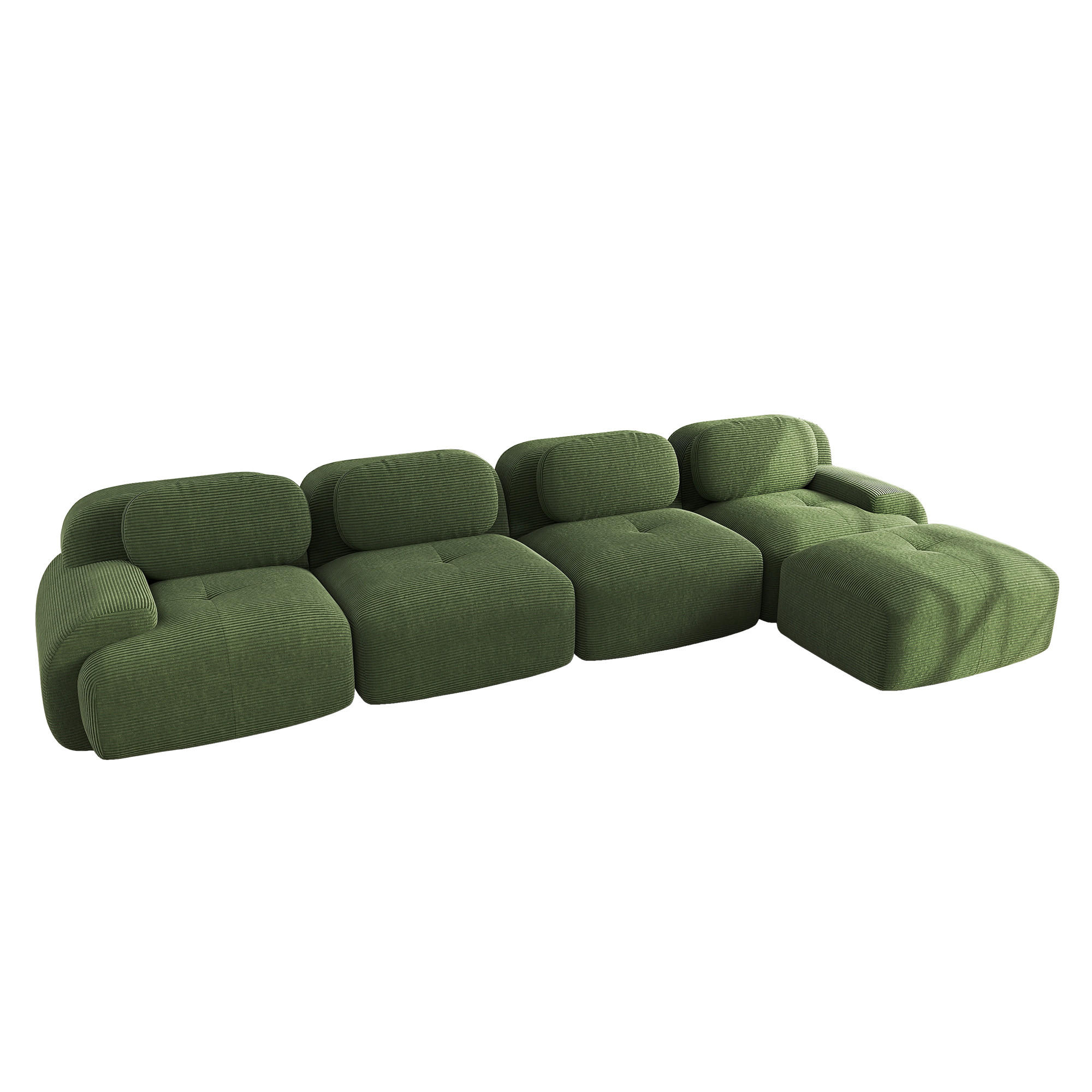 CANAPEA DE COLT Modulara Boneless Cord Canapea cu 2 locuri