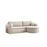 ECKSOFA Feliz In Quelle - Creme, Holzwerkstoff/Textil (250/160cm) - Fun Möbel