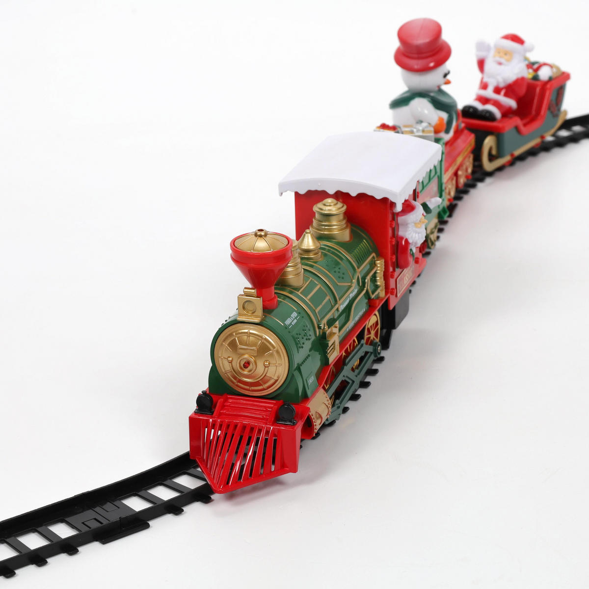 WEIHNACHTSZUG 698 cm, 39 Elemente - Multicolor, Kunststoff (36/9/52.5cm) - Home Styling Collection