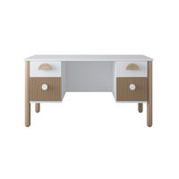 KINDERSCHREIBTISCH Bebella - Weiß, Naturmaterialien (53/74/140cm) - kiki design