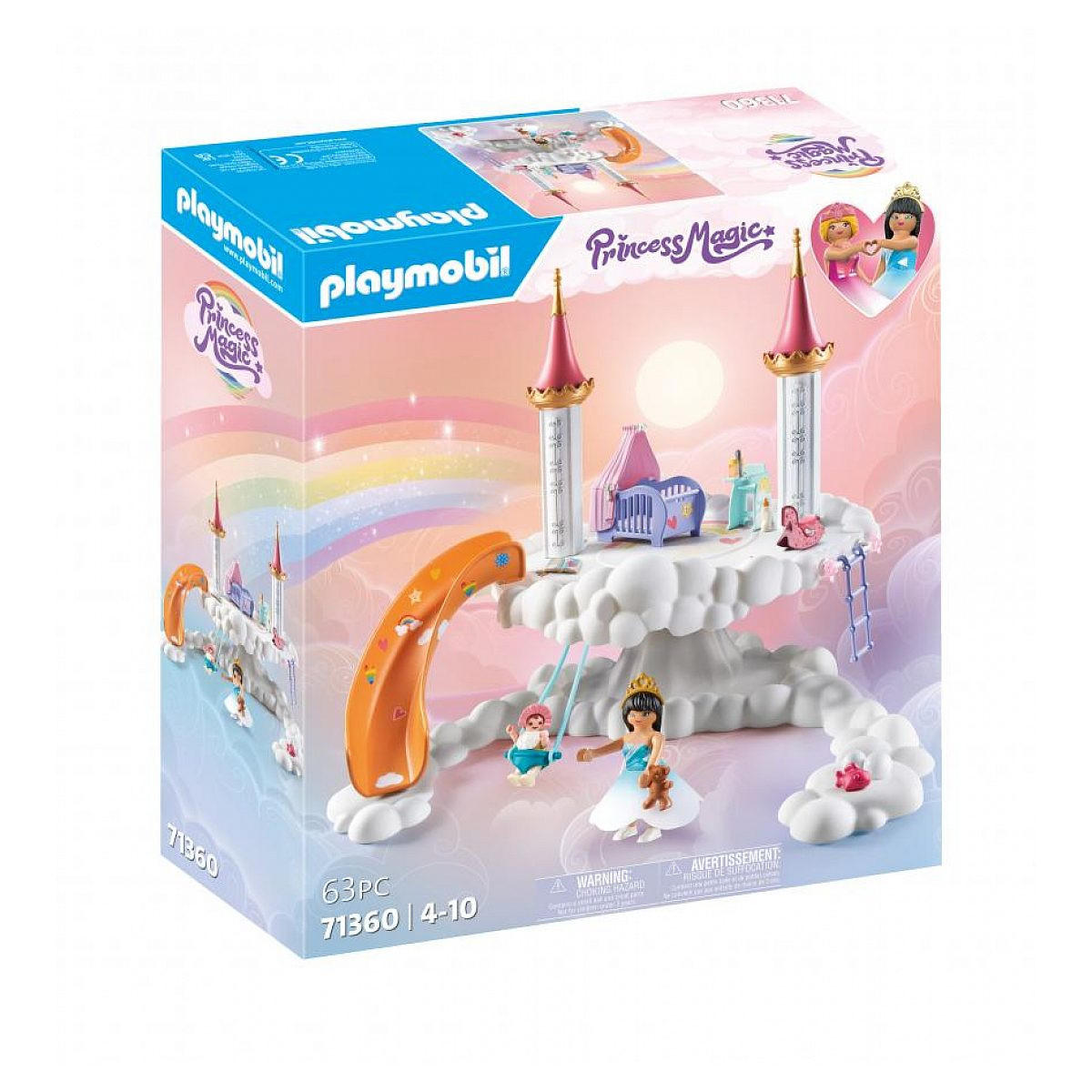 SPIELSET Kinderzimmer in den Wolken - Blau, Kunststoff (12/35/39cm) - Playmobil