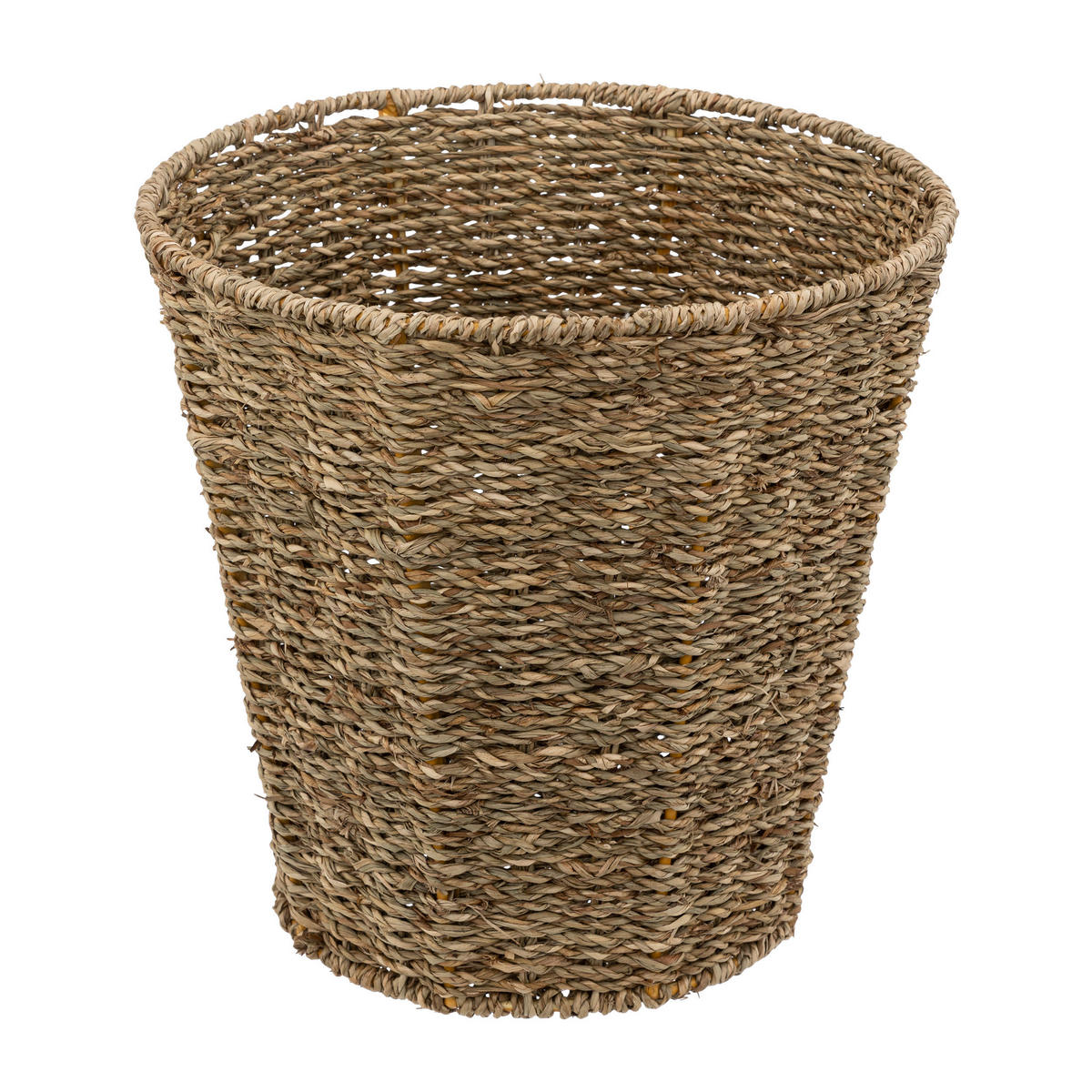 WÄSCHEKORB Schilf Basketry, Schilfrohr, Metall, Braun, 9 Liter - Braun, Naturmaterialien (26.5/26.5/27cm) - 5five Simply Smart