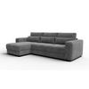ECKSOFA OLI 4-Sitzer links, dunkelgrau - Dunkelgrau, Holz/Textil (295/172cm) - Courtois Laville