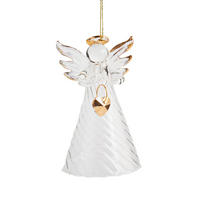 WEIHNACHTSDEKO Hängend ANHELINA, 6 x 10 cm, Gold, Christbaumschmuck, Weihnachtsbaumdekoration, Christmas, Xmas - Goldfarben, Glas (6/10/6cm) - home&you