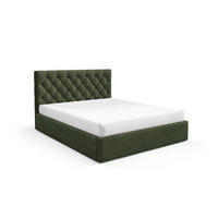 POLSTERBETT BEZA IV - Dunkelgrün - Dunkelgrün, Holz/Textil (140/200cm) - AN-Moebel 4u