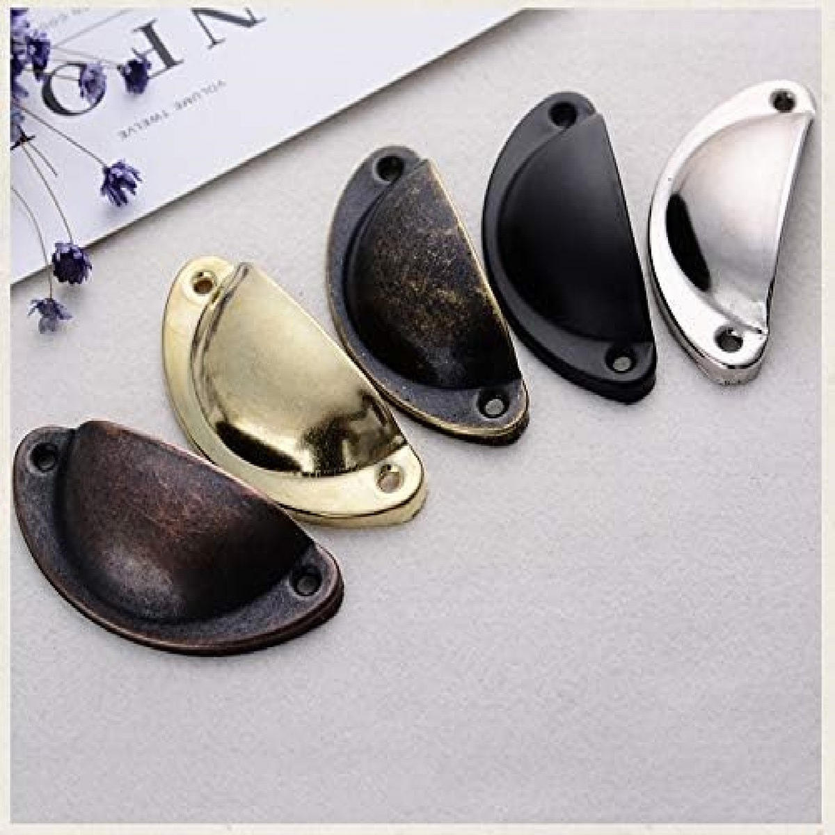 MÖBELGRIFF Schwarz 10er-Set 82 mm - Silberfarben, Metall (3.5/3.5/3.5cm)