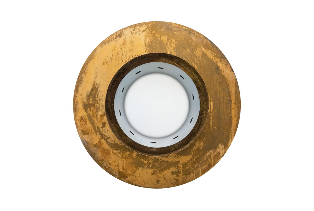 FEUERSCHALE mit Grillring SINA Corten 120 x 120 x 45 cm 68 kg aus Cortenstahl - Kupferfarben, Metall (120/45/120cm) - The Favilla