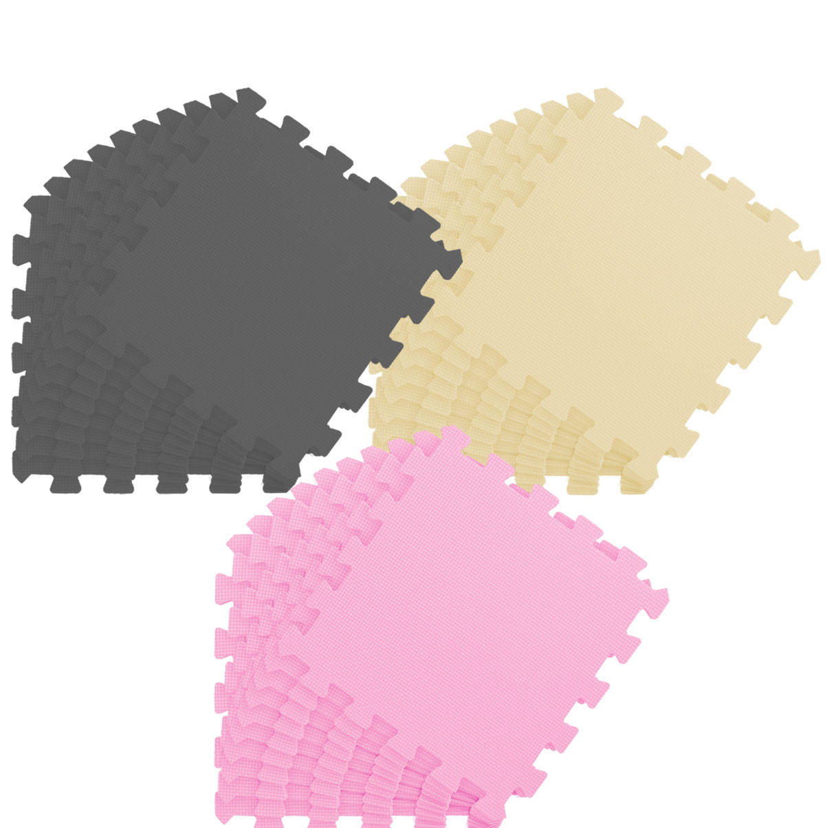 SPIELMATTE ab Null - 270/90 cm Puzzlematte Grau - Multicolor, Kunststoff (30/30cm) - Littletom