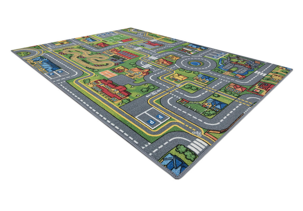 TEPPICH Rebel Roads 95/133 cm - Grau, Textil (95/133cm) - rugsX