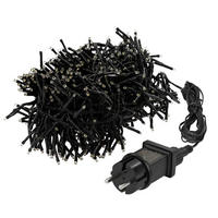 LED CLUSTER LICHTERKETTE 5,5m 768 LED Warmweiß Wetterfest Innen/Außen - Dunkelgrün, Kunststoff (550cm) - ECD-Germany