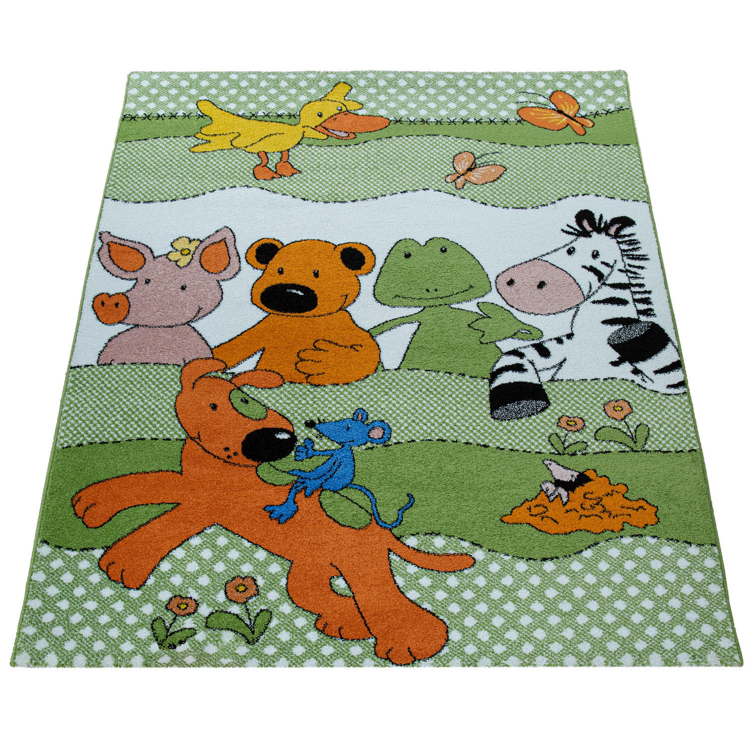 KINDERTEPPICH 140/200 cm Die Lieben Sieben 730 - Grün, Textil (140/200cm) - Paco Home