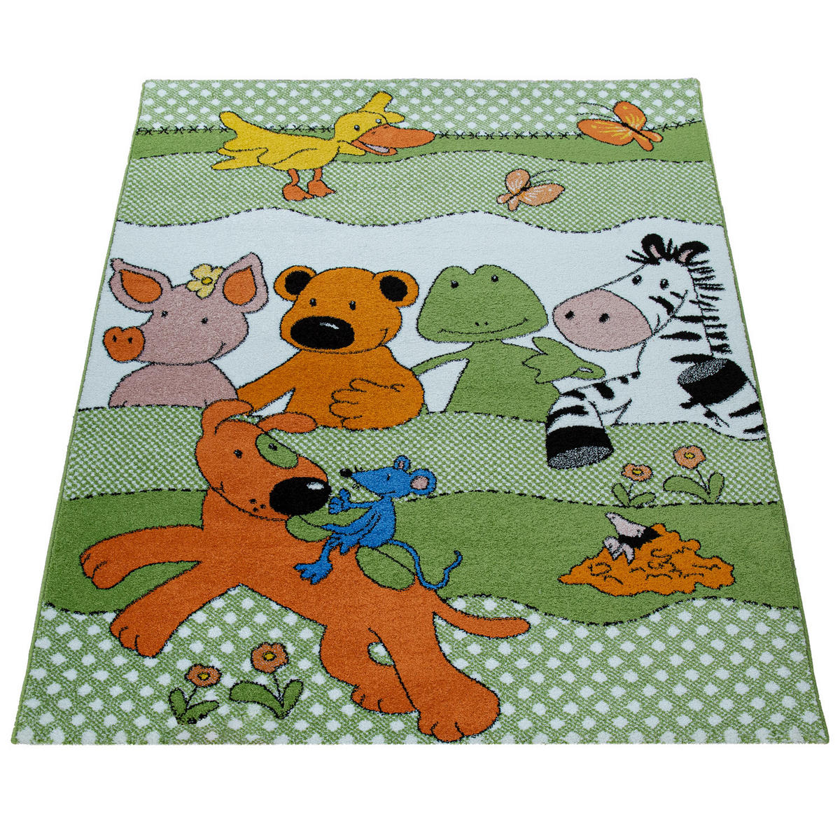 KINDERTEPPICH 140/200 cm Die Lieben Sieben 730 - Grün, Textil (140/200cm) - Paco Home