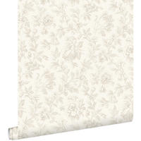 TAPETE eleganten Blumen 50 x 900 cm - Weiß, Papier (50/900cm) - ESTAhome