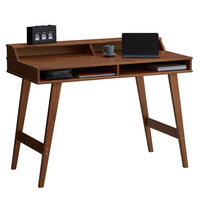 SCHREIBTISCH LUNA - Kastanienfarben, Holz (54/110/83cm) - IDIMEX