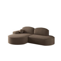 ECKSOFA Girona Mit Schlaffunktion - Braun, Holzwerkstoff/Textil (278/179cm) - Fun Möbel