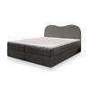 BOXBETT FLUVIA N 160x200 cm mit Matratze und Topper - Grau - Grau, Holz (160/200cm) - MASSENO