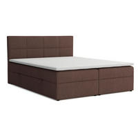 BOXBETT Betty mit Bettkästen und Matratze H2/H3 160 x 200 cm - Braun, Holzwerkstoff (160/200cm) - VENASI MÖBEL