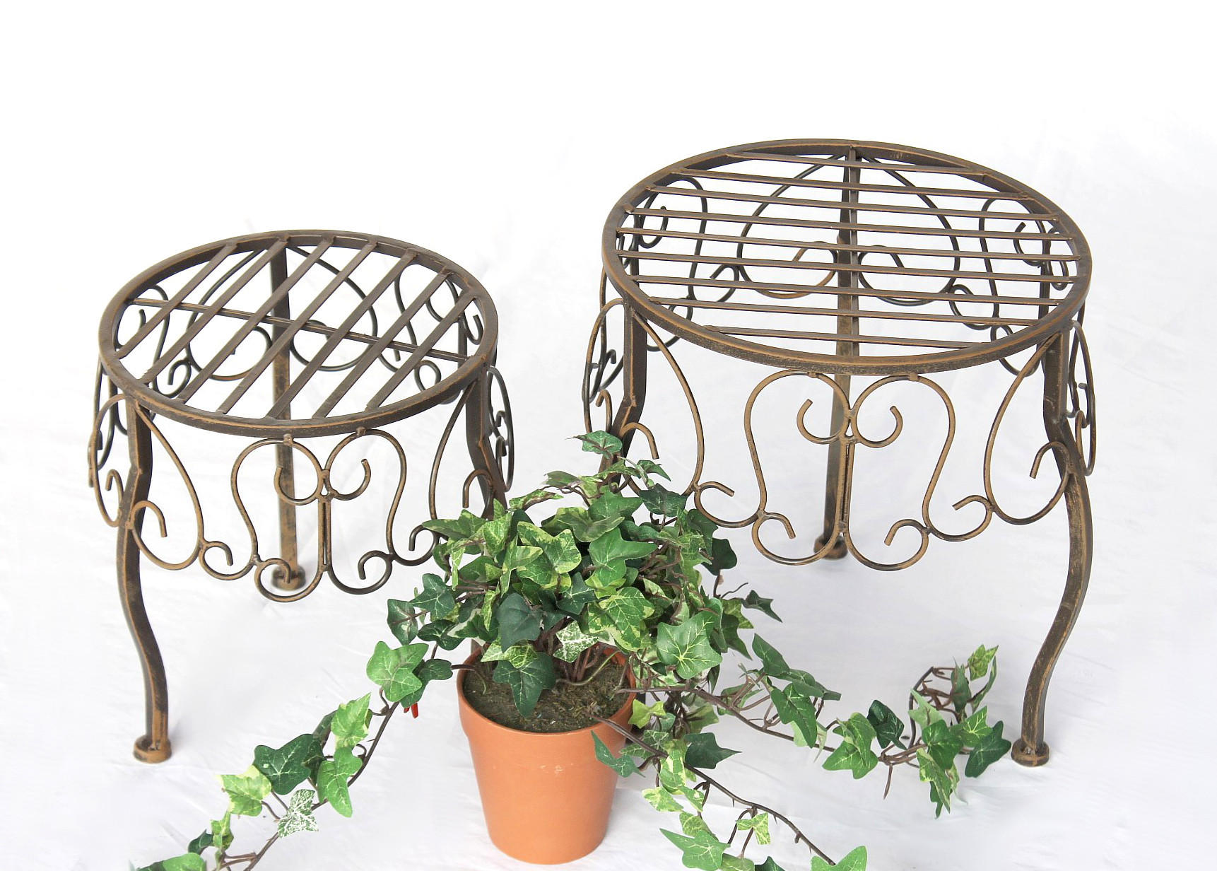 DanDiBo Blumenhocker Braun 22x25x22 cm