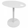 LOUNGETISCH Weiß 42x31x45 cm - Hellgrau/Weiß, Metall (31/42/45cm) - AlterEgo