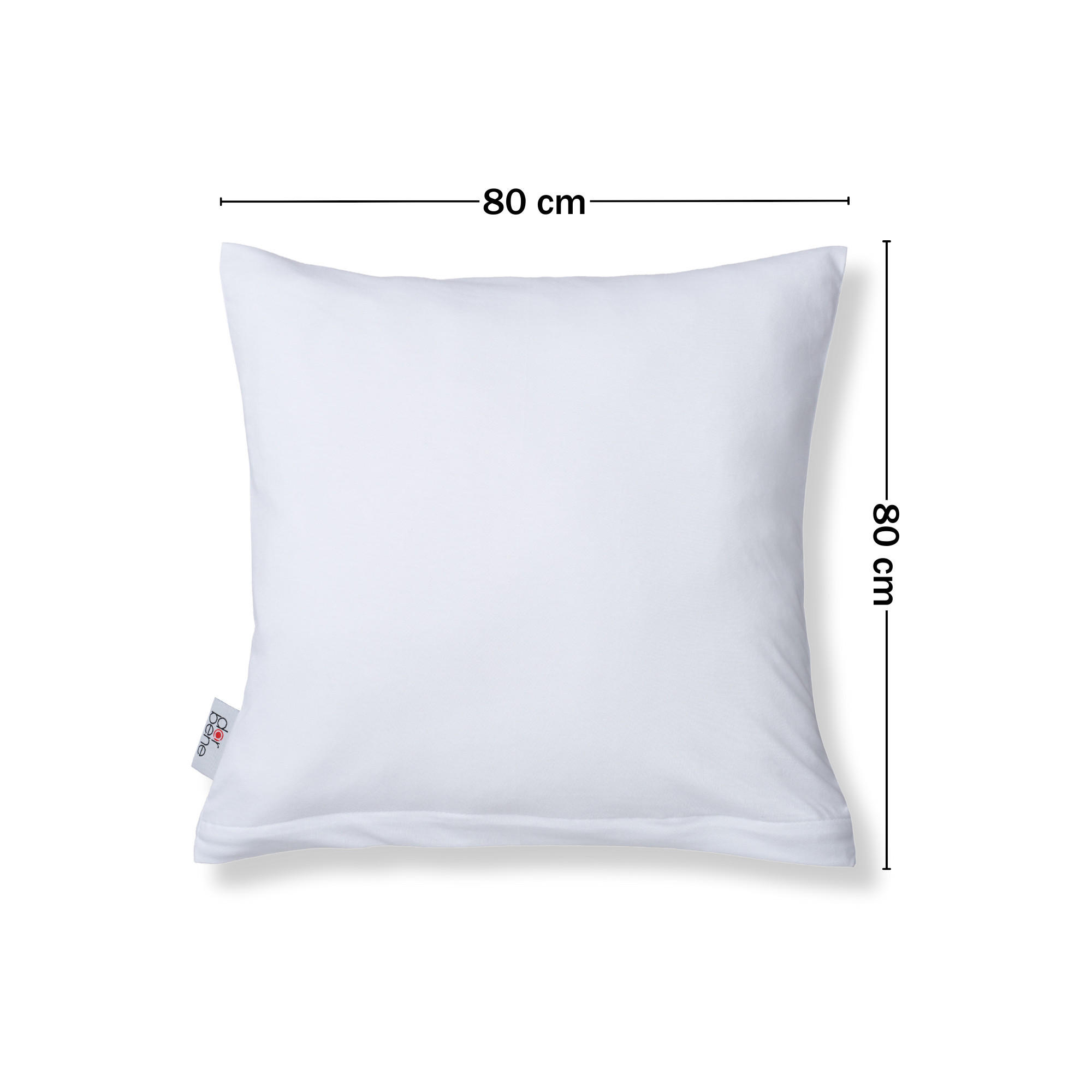 KISSENBEZUG Soft Jersey 2er-Set 80/80 cm - Weiß, Naturmaterialien (80/80cm) - DarBene