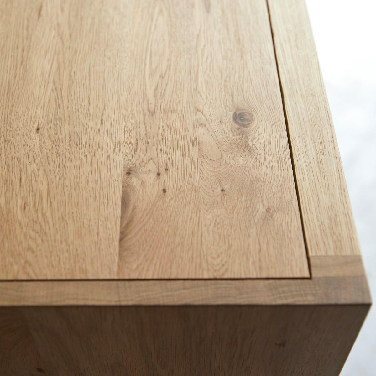 VITRINENSCHRANK Babeth Natur aus Eiche - Naturfarben, Holz (160/122/45cm) - Tikamoon