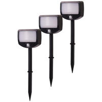 LED-BATTERIE-SICHERHEITSLEUCHTE - mit Bewegungsmelder und Funk-Aktivierung für Garten und Terrasse, 3er-Set - Weiß, Kunststoff (3.9/9/31.7cm) - Northpoint