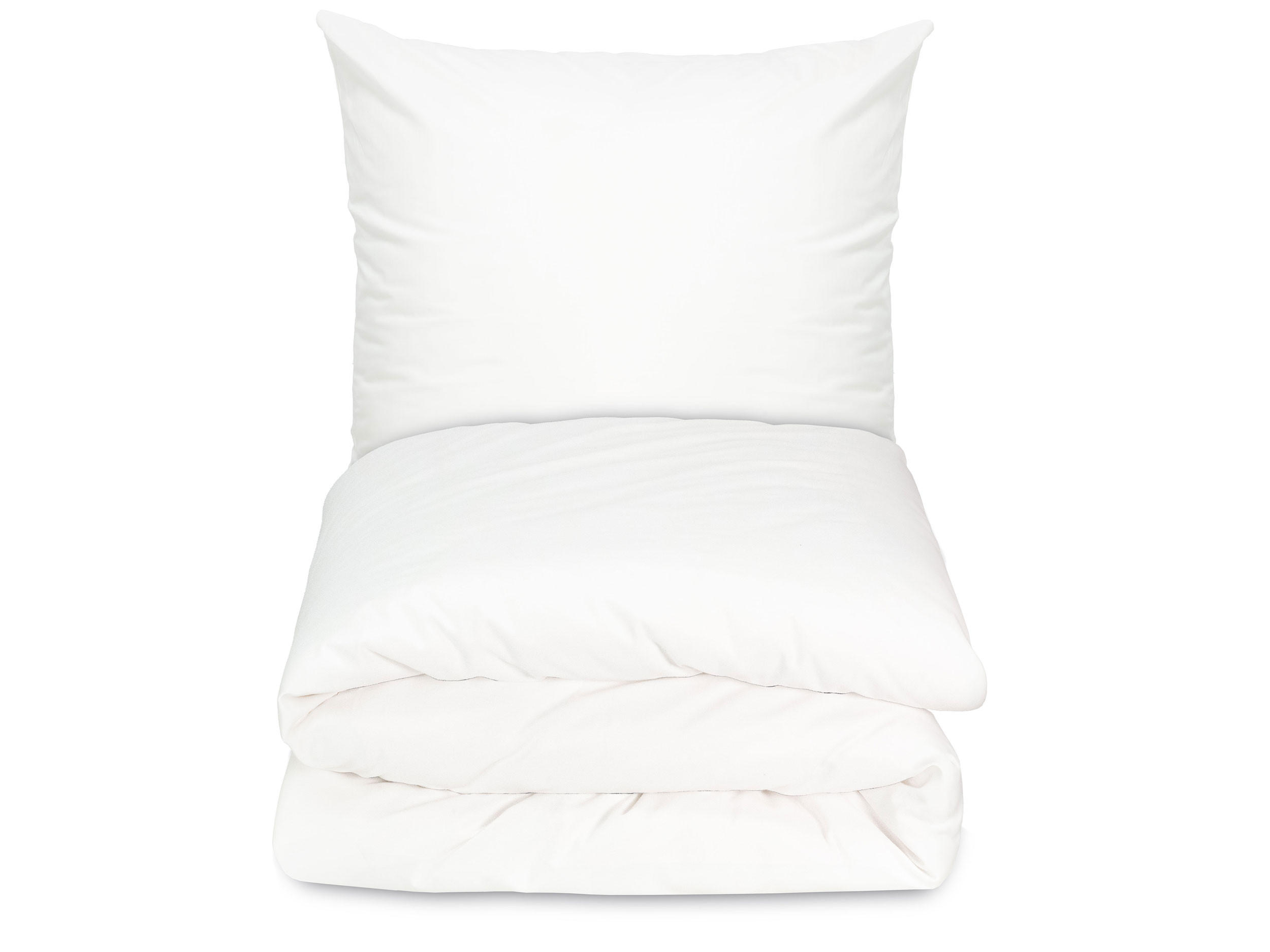 BETTWÄSCHE, 80x80+140x200 cm, 100% Baumwolle, Weiß - Weiß, Textil (140/200cm) - Zollner