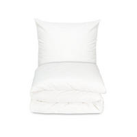 BETTWÄSCHE, 80x80+140x200 cm, 100% Baumwolle, Weiß - Weiß, Textil (140/200cm) - Zollner