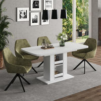 ESSTISCH Fenaro Weiß 120 x 80 cm - Weiß, Holzwerkstoff (80/120/76cm) - Vicco