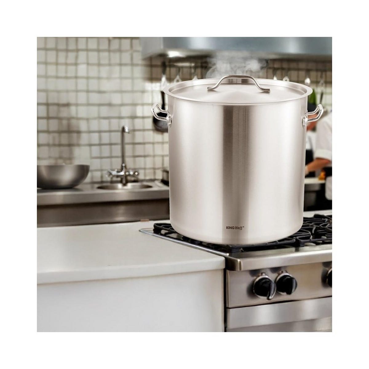 TOPF Silber 45/45/45 cm KH1967 - Silberfarben, Metall (45cm) - Kinghoff 
