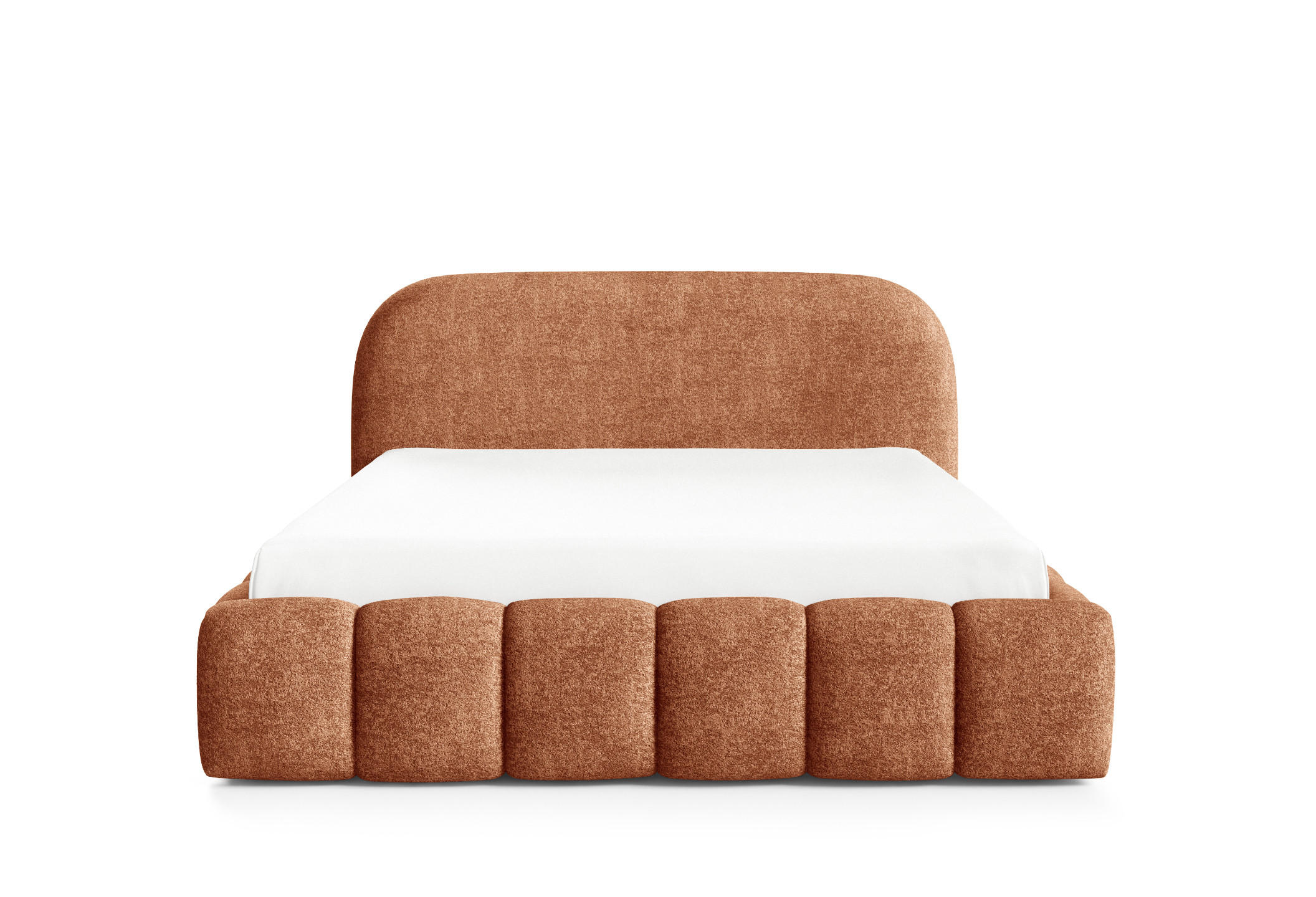 POLSTERBETT mit Stauraum 160x200 cm in Orange - Rostfarben, Textil (160/200cm) - Home Collective