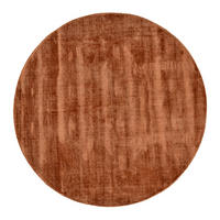 VISKOSETEPPICH Star 120x120 cm - Kupferfarben, Textil (120/120cm) - THEKO