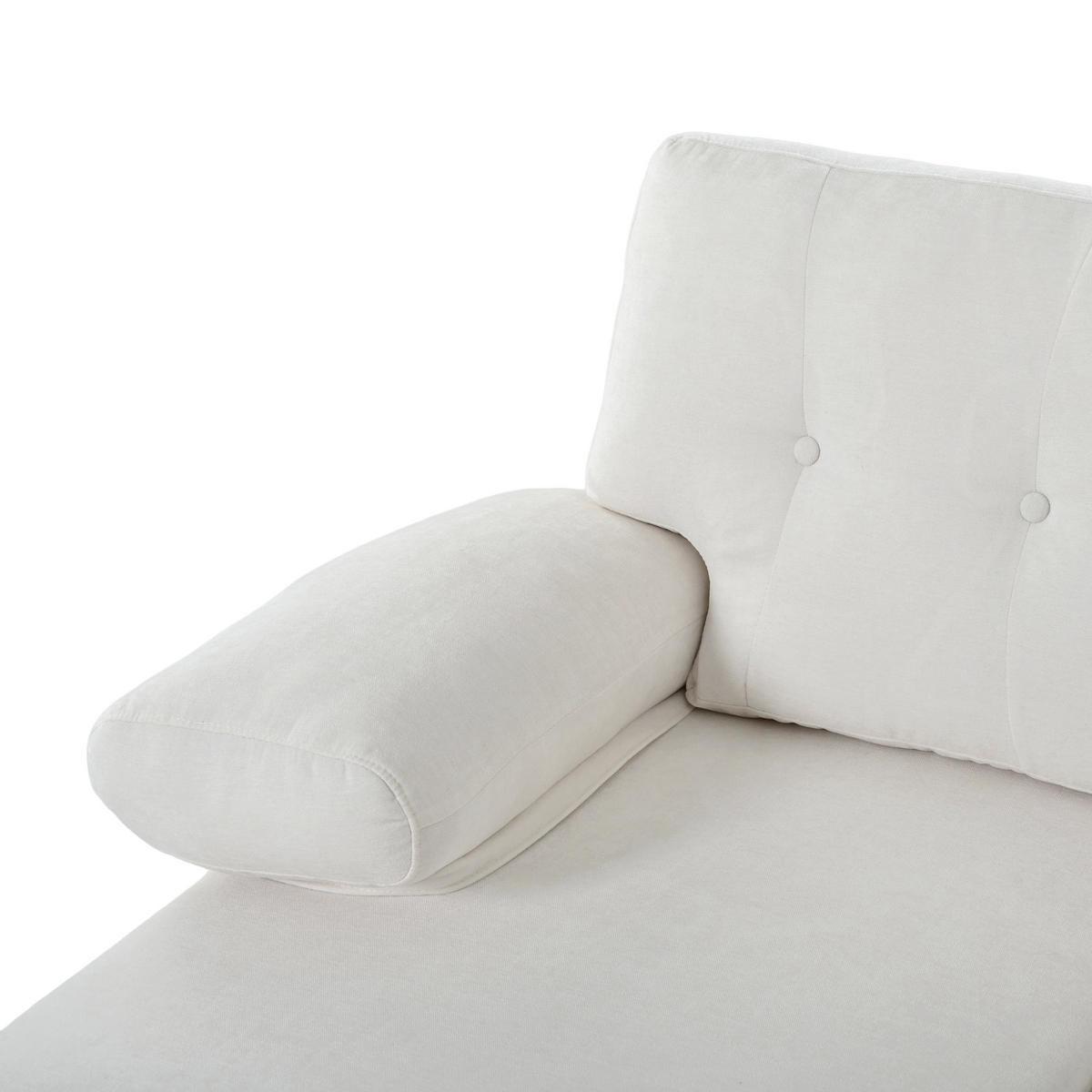 WOHNLANDSCHAFT aus Chenille 268x128x84 cm mit Doppel-Chaiselongue, beige - Beige, Textil (128/84/268cm) - Luhomfu
