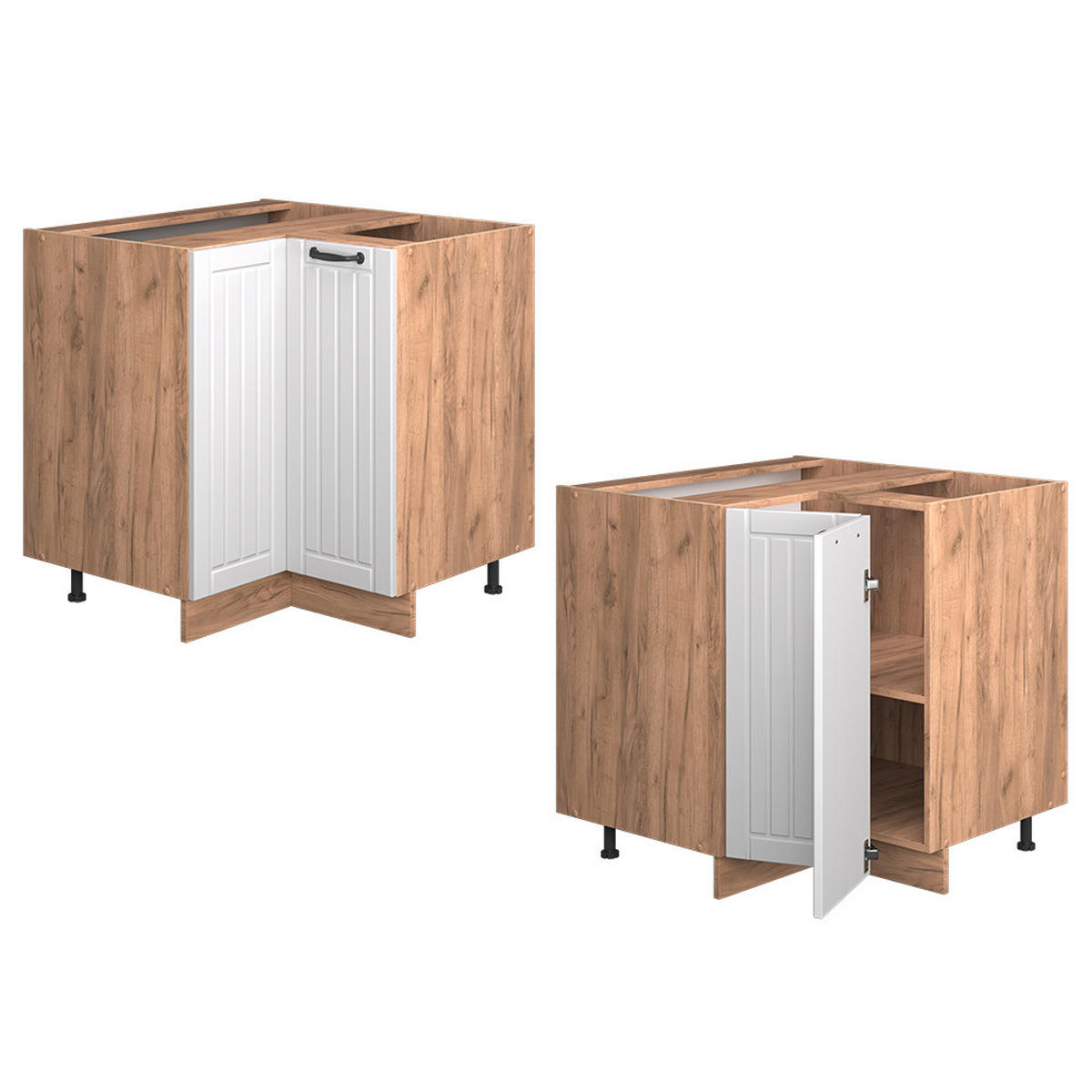 ROHOVÁ SKŘÍŇKA Fame-Line Bílý venkovský dům - bílá/medově dubová, kompozitní dřevo (80.5/82/60cm) - Vicco