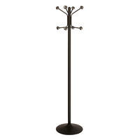 GARDEROBE Mit 8 Haken Lackierter Stahl Höhe 173 cm Schwarz - Schwarz, Metall (41/173/41cm) - PROREGAL