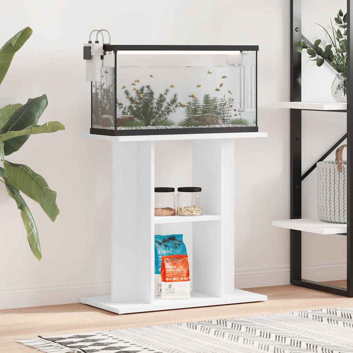 AQUARIUMSTÄNDER Weiss 60/30/60 Cm Holzwerkstoff - Weiß, Holzwerkstoff (30/60/60cm) - vidaXL