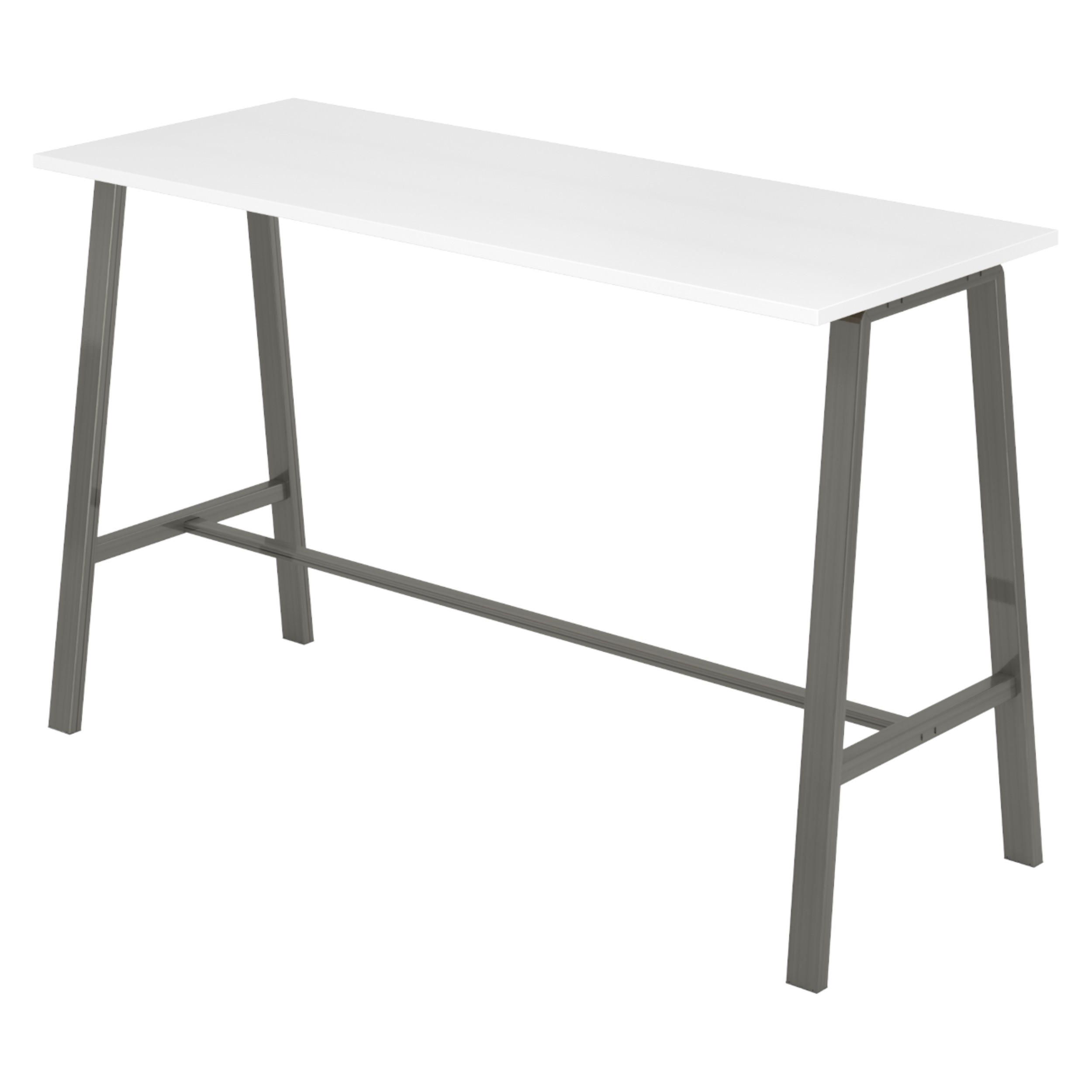 MEETINGPOINT Industrial-Look 68/175/104,2 cm in Weiß/Rohstahl - Weiß, Holzwerkstoff (68/175/104.2cm) - bümö