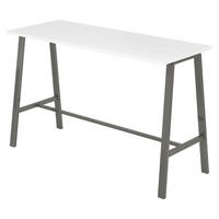 MEETINGPOINT Industrial-Look 68/175/104,2 cm in Weiß/Rohstahl - Weiß, Holzwerkstoff (68/175/104.2cm) - bümö