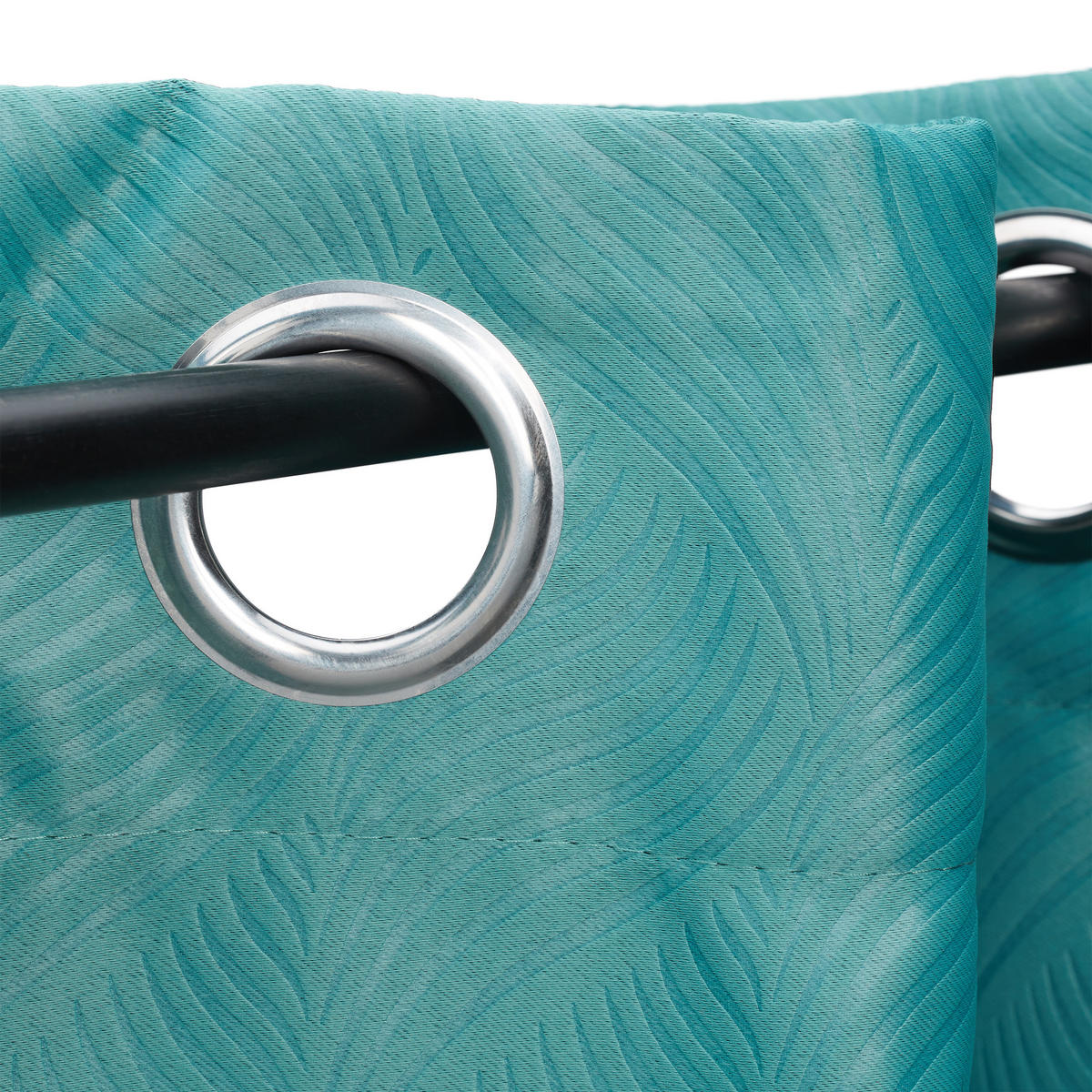 2XZÁVESY - tyrkysová, kov/textil (135/245/0.5cm) - Relaxdays