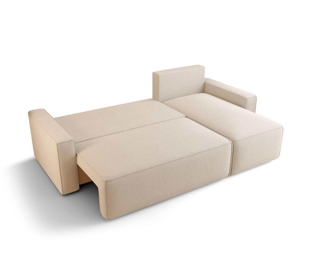 ECKSOFA mit Schlaffunktion SAVIO Poso 130 Rechts - Flieder, Textil (232/140cm) - Bedante