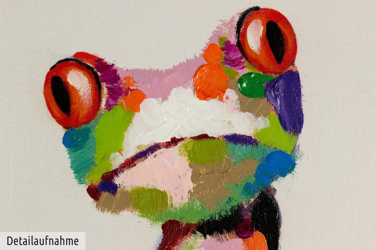 ACRYLBILD HANDGEMALT 80/80 cm - Multicolor, Holz/Textil (1.6/80cm) - KUNSTLOFT