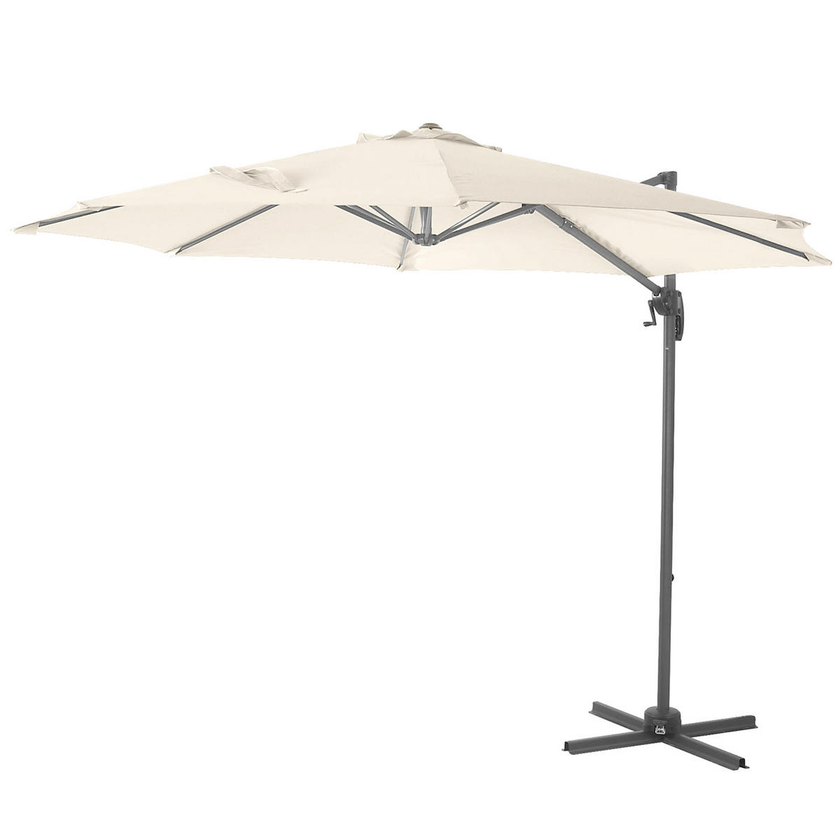 AMPELSCHIRM 3m Beige (3er Set) - Beige, Textil (290/290cm) - SVITA