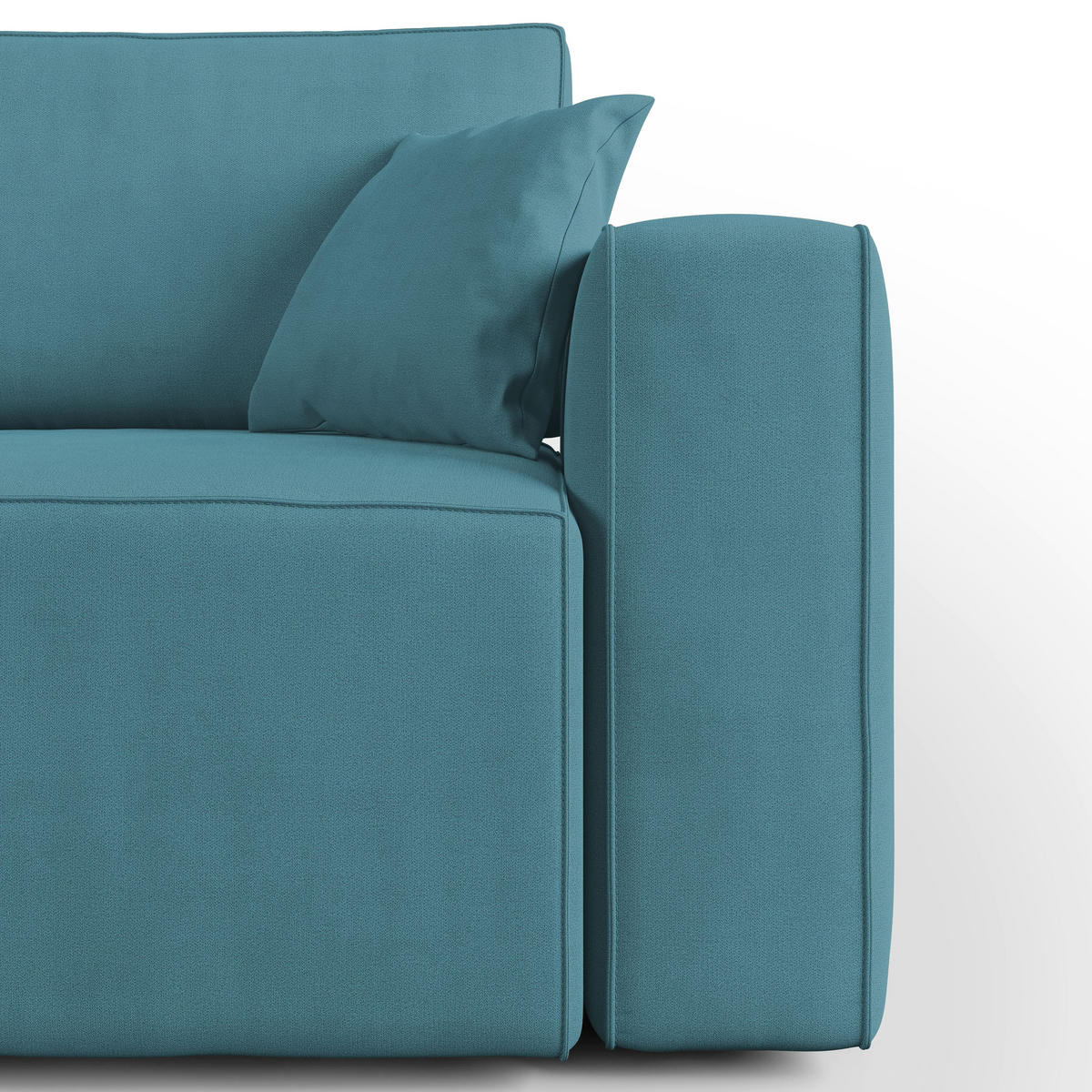 LINEARSOFA Morfeo - Türkis, Textil (180/86/99cm) - Divani.store