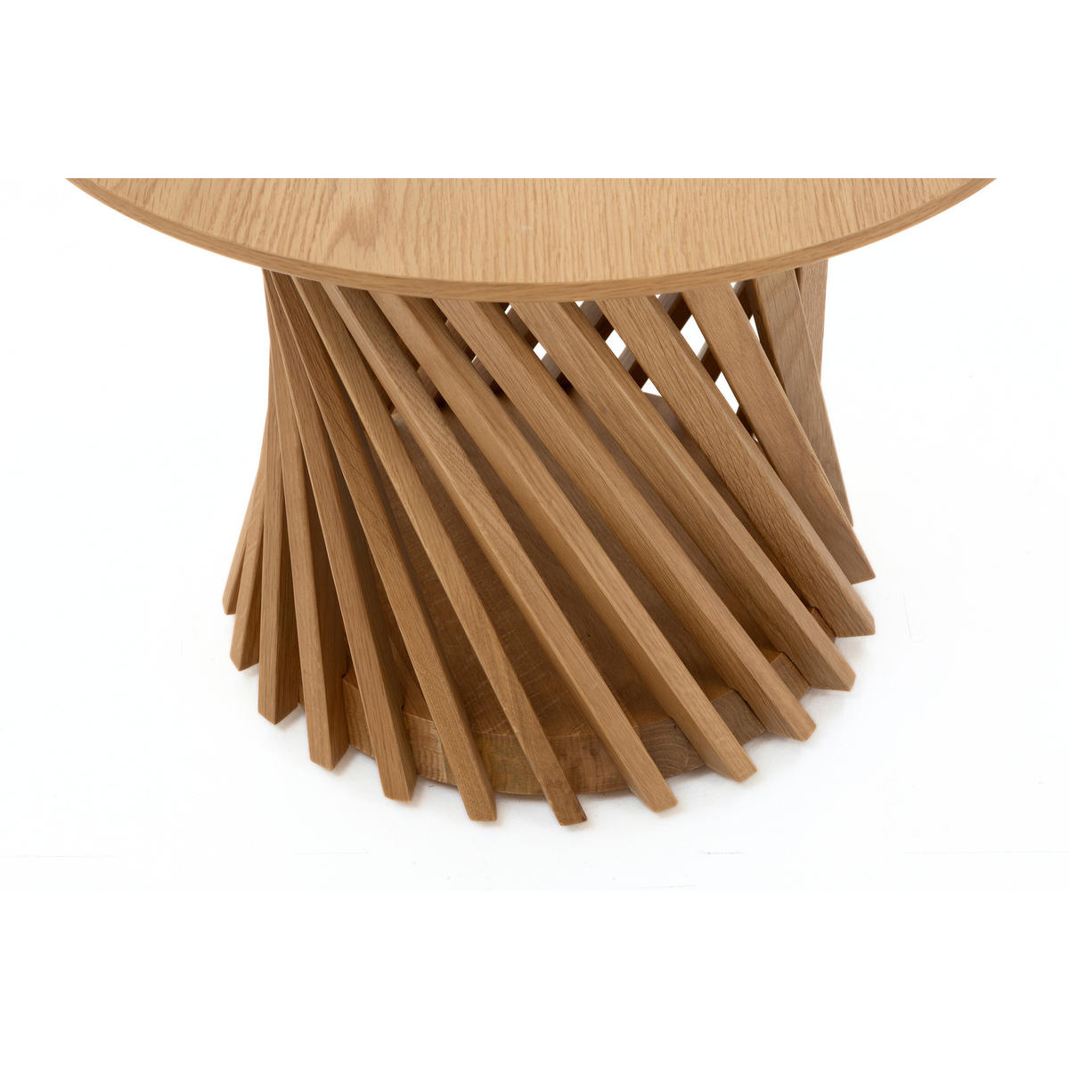 COUCHTISCH Emma, Natur Massiveiche - Beige, Holz (60/80/48cm) - WOODEK