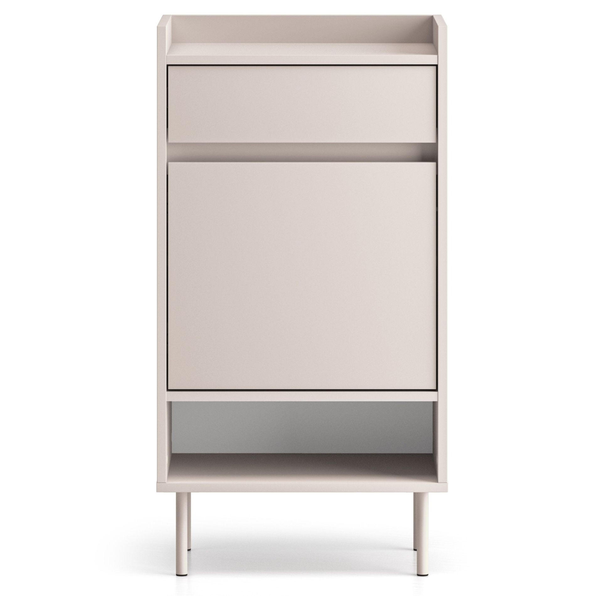 SCHUHSCHRANK Dioce Kaschmirgrau mit Schublade 50 cm - Taupe, Holz/Holzwerkstoff (49.8/95/33.3cm) - Selsey